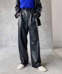 PAGEBOY | フェイクレザーステッチパンツ(その他パンツ)