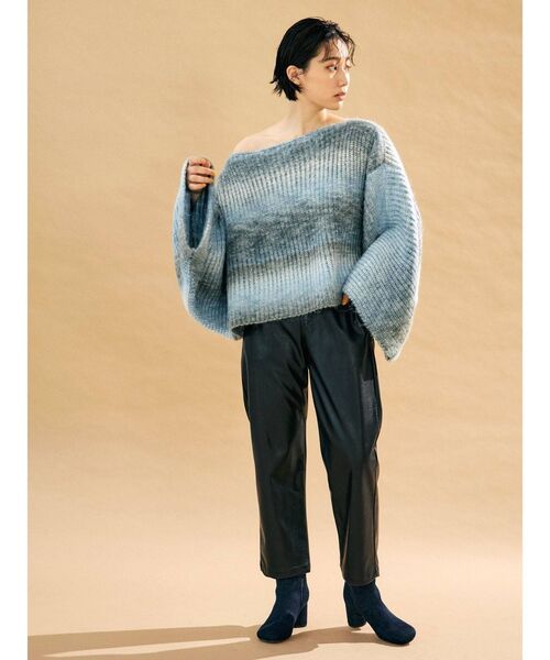 Ungrid（アングリッド）の「ビッグスリーブルーズニット（ニット/セーター・レディース・ブルー/パープル・FREE）」の15枚目の写真