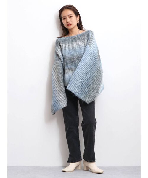 Ungrid（アングリッド）の「ビッグスリーブルーズニット（ニット/セーター・レディース・ブルー/パープル・FREE）」の7枚目の写真