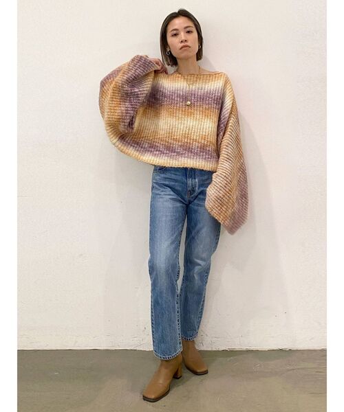 Ungrid（アングリッド）の「ビッグスリーブルーズニット（ニット/セーター・レディース・ブルー/パープル・FREE）」の17枚目の写真