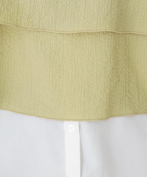 DRESKIP(ドレスキップ)の「◆【2点セット】ビスチェ+袖ギャザーブラウス(シャツ/ブラウス・レディース・ライトベージュ/黄緑系/ブラック・03/02)」の12枚目の写真