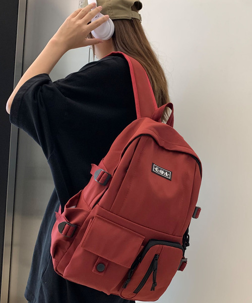 c.u.l（シーユーエル）の「【c.u.l】ユニセックス 撥水 無地シンプルカジュアルリュック バックパック cula231（バックパック/リュック・レディース・ブラック/レッド/ホワイト/カーキ/ブルー/グレー・FREE）」の21枚目の写真