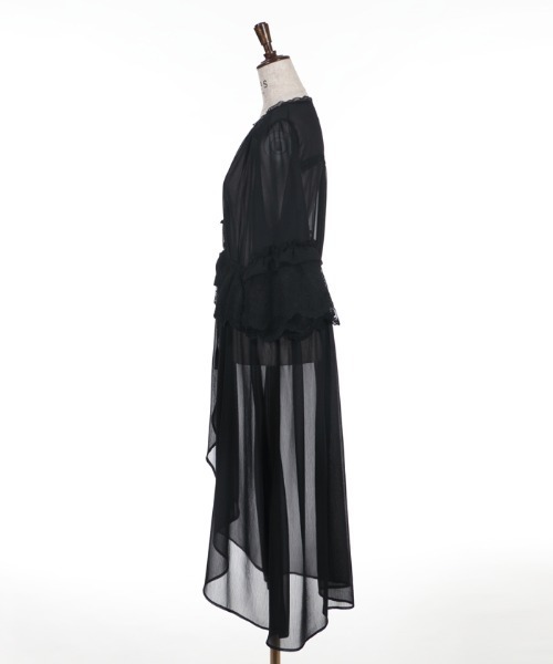axes femme（アクシーズファム）の「シアーシフォンロングガウン