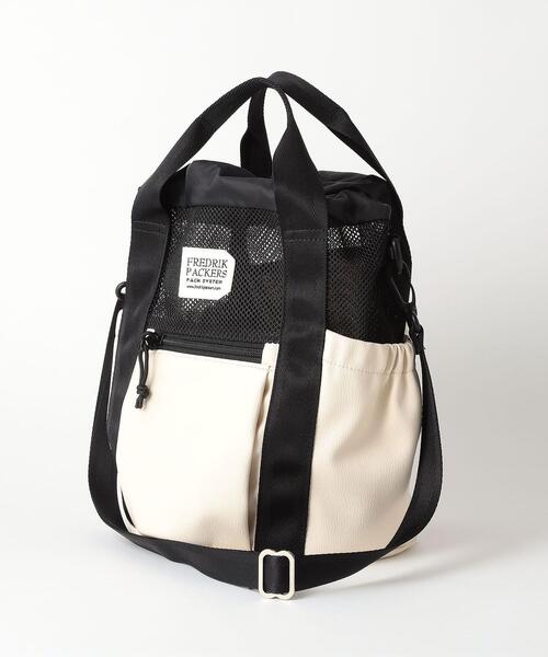 FREDRIK PACKERS(フレドリックパッカーズ)の「【別注】<FREDRIK PACKERS (フレドリックパッカーズ) >ECL DST 2WAY バッグ(ショルダーバッグ・レディース・ブラック/オフホワイト・FREE)」の7枚目の写真