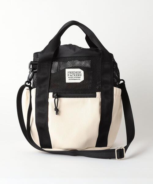 FREDRIK PACKERS(フレドリックパッカーズ)の「【別注】<FREDRIK PACKERS (フレドリックパッカーズ) >ECL DST 2WAY バッグ(ショルダーバッグ・レディース・ブラック/オフホワイト・FREE)」の10枚目の写真