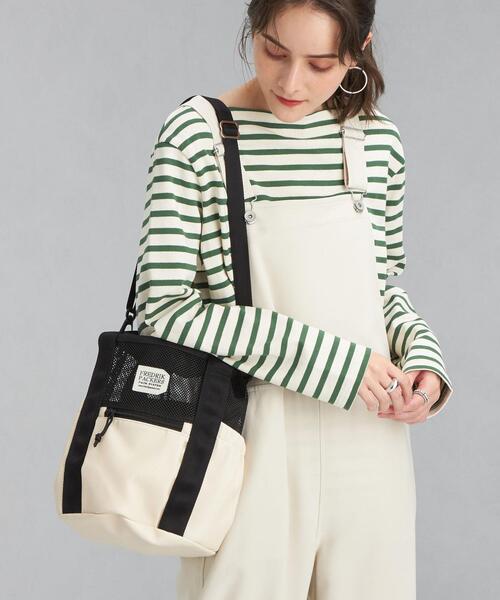 FREDRIK PACKERS(フレドリックパッカーズ)の「【別注】<FREDRIK PACKERS (フレドリックパッカーズ) >ECL DST 2WAY バッグ(ショルダーバッグ・レディース・ブラック/オフホワイト・FREE)」の15枚目の写真