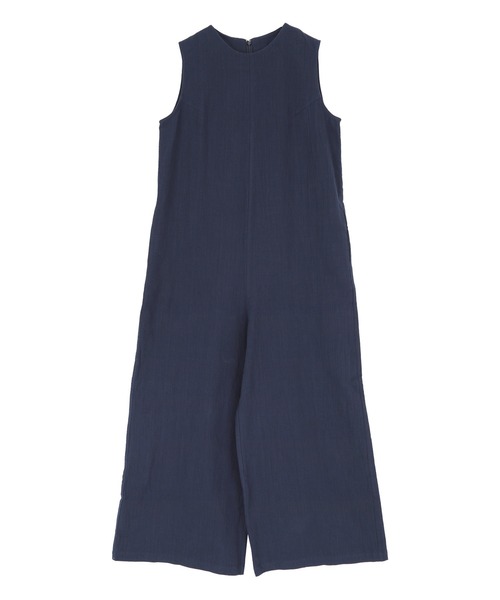 titivate(ティティベイト)の「ワイドシルエットノースリーブオールインワン(つなぎ/オールインワン・レディース・ベージュ/ネイビー/ダークオレンジ・S/M/L/PS(XS-S))」の7枚目の写真