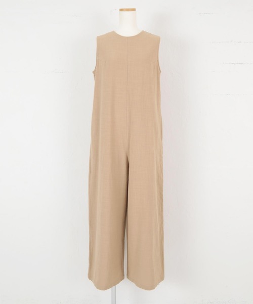 titivate(ティティベイト)の「ワイドシルエットノースリーブオールインワン(つなぎ/オールインワン・レディース・ベージュ/ネイビー/ダークオレンジ・S/M/L/PS(XS-S))」の17枚目の写真