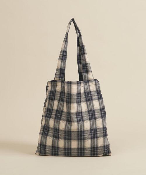 BEAUTY&YOUTH UNITED ARROWS(ビューティーアンドユースユナイテッドアローズ)の「BY オンブレチェック ポータブルトートバッグ ∴(トートバッグ・レディース・ナチュラル/シャーベット/ライム・FREE)」の21枚目の写真