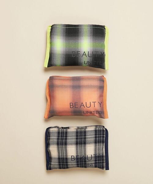 BEAUTY&YOUTH UNITED ARROWS(ビューティーアンドユースユナイテッドアローズ)の「BY オンブレチェック ポータブルトートバッグ ∴(トートバッグ・レディース・ナチュラル/シャーベット/ライム・FREE)」の18枚目の写真