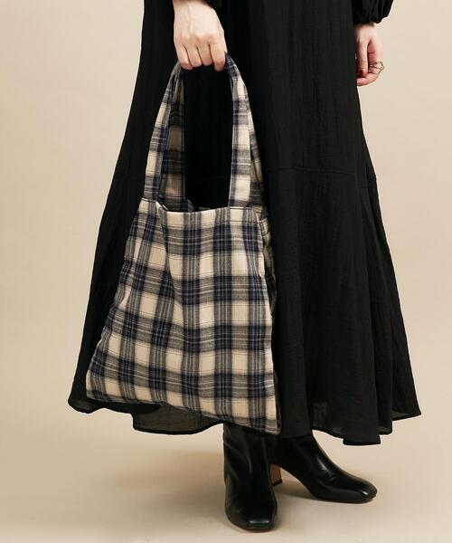 BEAUTY&YOUTH UNITED ARROWS(ビューティーアンドユースユナイテッドアローズ)の「BY オンブレチェック ポータブルトートバッグ ∴(トートバッグ・レディース・ナチュラル/シャーベット/ライム・FREE)」の20枚目の写真