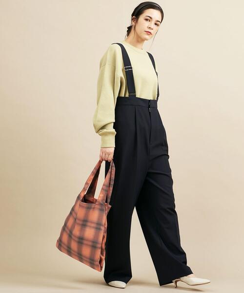 BEAUTY&YOUTH UNITED ARROWS(ビューティーアンドユースユナイテッドアローズ)の「BY オンブレチェック ポータブルトートバッグ ∴(トートバッグ・レディース・ナチュラル/シャーベット/ライム・FREE)」の12枚目の写真