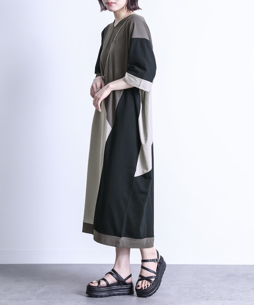三配色コクーンワンピース ワンピース N Orlabel ノアールレーベル のファッション通販 Zozotown 三配色コクーンワンピース ワンピース N Orlabel ノアールレーベル のファッション通販 Zozotown