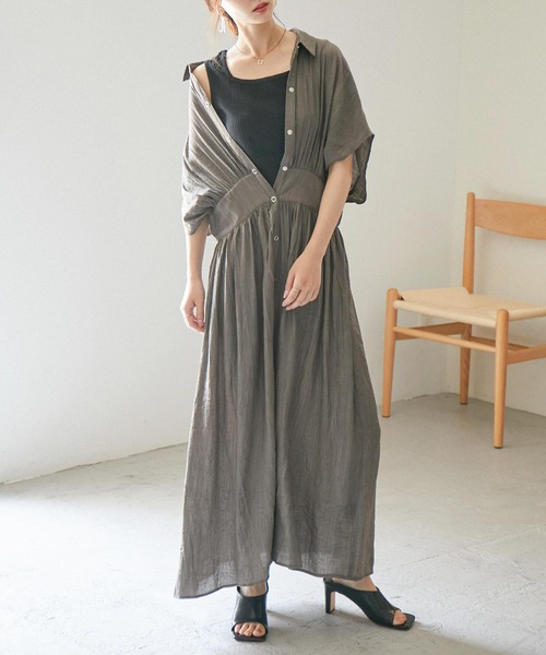 Fashion Letter(ファッションレター)の「スクエアネックコットンリブタンクトップ 夏服(タンクトップ・レディース・カーキ/ホワイト/杢グレー/ブラック/ベージュ/モカ・M/3L/4L/L/LL)」の17枚目の写真