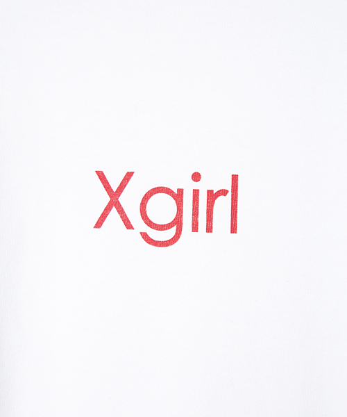 X-girl Stages（エックスガールステージス）の「S/S TEE SMALL LOGO（Tシャツ/カットソー・キッズ・ホワイト/ブラック・ONE SIZE）」の5枚目の写真