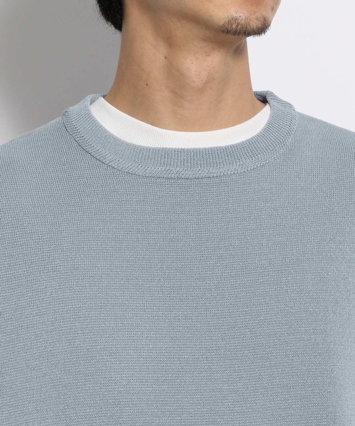 niko and...（ニコアンド）の「ミラノリブスリットイリベスト（ベスト・メンズ・ライトブルー/ブラック/ベージュ/オレンジ・FREE）」の17枚目の写真