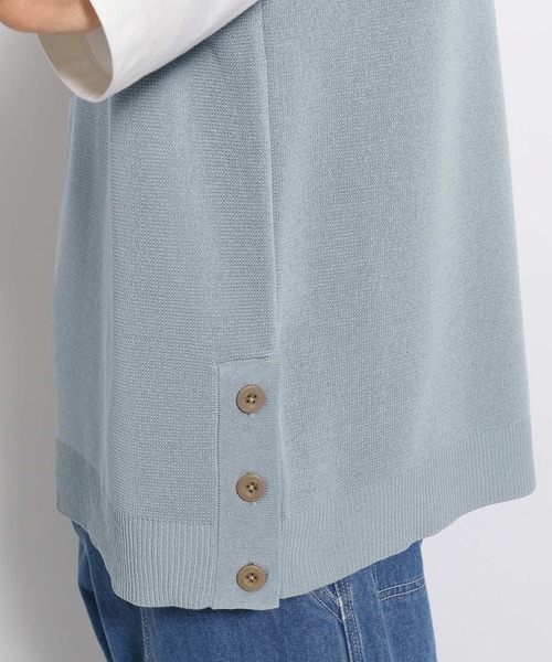 niko and...（ニコアンド）の「ミラノリブスリットイリベスト（ベスト・メンズ・ライトブルー/ブラック/ベージュ/オレンジ・FREE）」の19枚目の写真