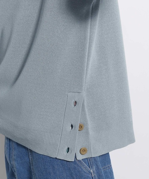 niko and...（ニコアンド）の「ミラノリブスリットイリベスト（ベスト・メンズ・ライトブルー/ブラック/ベージュ/オレンジ・FREE）」の20枚目の写真