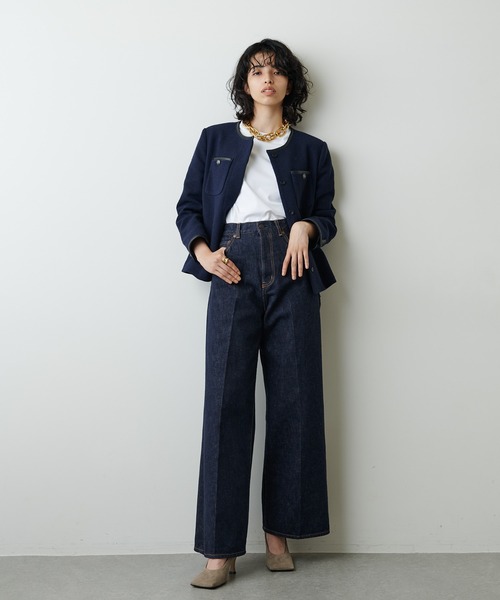 Whim Gazette（ウィムガゼット）の「デニムワイドパンツ（デニムパンツ・レディース・インディゴブルー・36/38）」の10枚目の写真