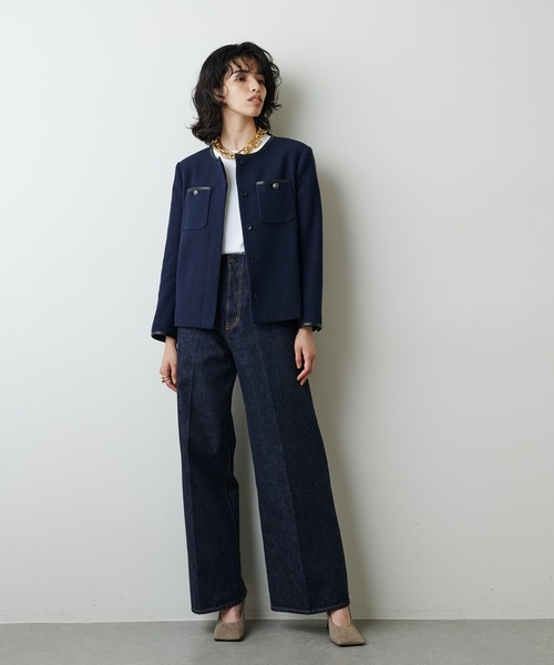 Whim Gazette（ウィムガゼット）の「デニムワイドパンツ（デニムパンツ・レディース・インディゴブルー・36/38）」の5枚目の写真