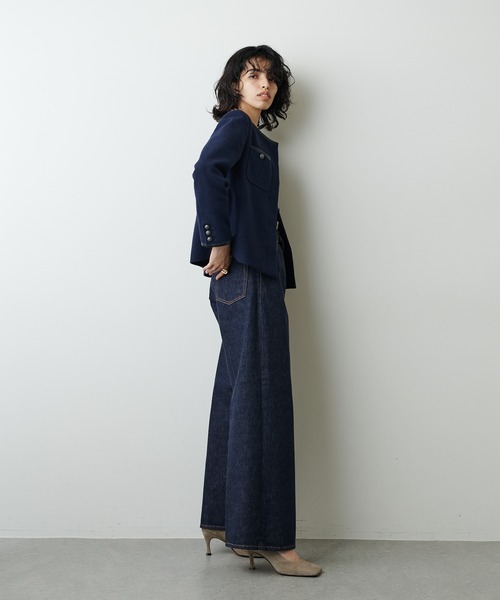 Whim Gazette（ウィムガゼット）の「デニムワイドパンツ（デニムパンツ・レディース・インディゴブルー・36/38）」の9枚目の写真