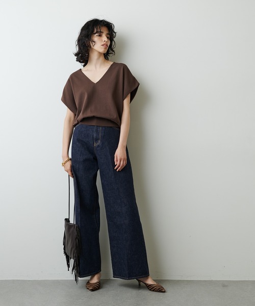 Whim Gazette（ウィムガゼット）の「デニムワイドパンツ（デニムパンツ・レディース・インディゴブルー・36/38）」の19枚目の写真