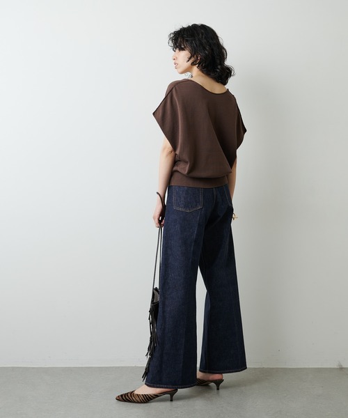 Whim Gazette（ウィムガゼット）の「デニムワイドパンツ（デニムパンツ・レディース・インディゴブルー・36/38）」の20枚目の写真