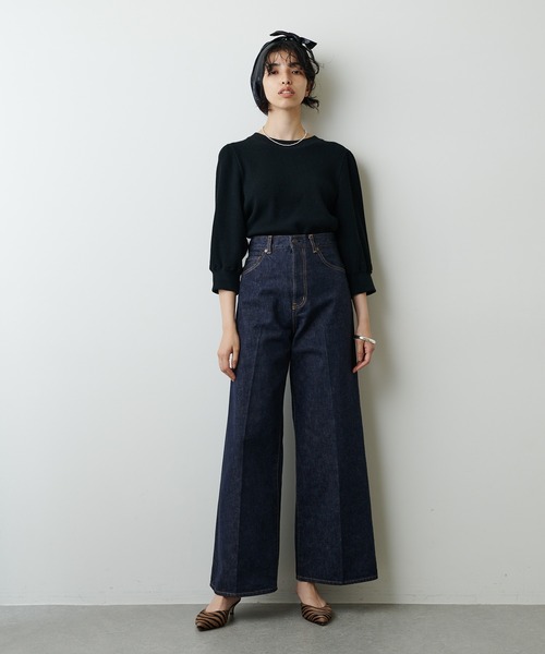 Whim Gazette（ウィムガゼット）の「デニムワイドパンツ（デニムパンツ・レディース・インディゴブルー・36/38）」の17枚目の写真