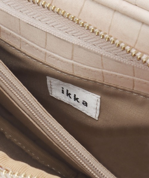 ikka(イッカ)の「クロコお財布ショルダー(ショルダーバッグ・レディース・ブラック/オフホワイト/ピンク/キャメル・FREE)」の9枚目の写真