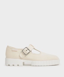 CHARLES & KEITH | リサイクルコットン バックルスニーカー / Recycled Cotton Buckle Sneakers(スニーカー)
