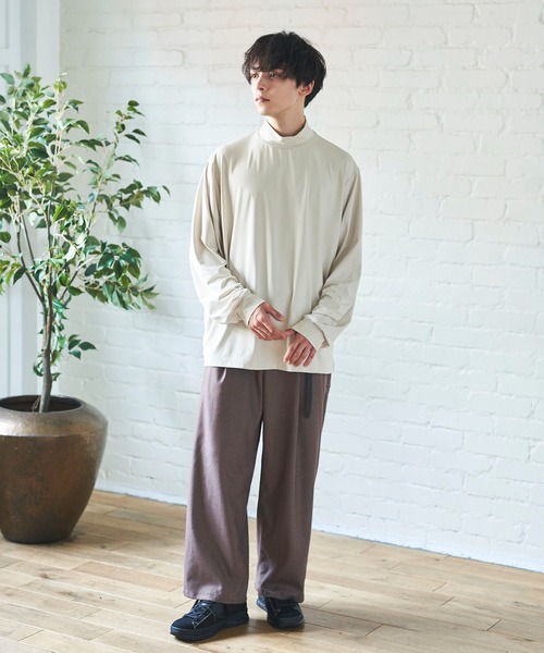 Alpinus(アルピナス)の「Alpinus - mock neck layered long t-shirt/モックネックレイヤードロンT(Tシャツ/カットソー・メンズ・ホワイト/ネイビー/グレイッシュベージュ・SMALL/MEDIUM)」の22枚目の写真