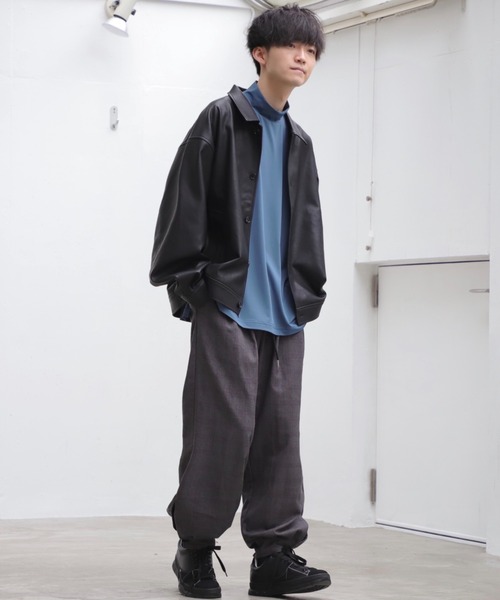Alpinus(アルピナス)の「Alpinus - mock neck layered long t-shirt/モックネックレイヤードロンT(Tシャツ/カットソー・メンズ・ホワイト/ネイビー/グレイッシュベージュ・SMALL/MEDIUM)」の6枚目の写真