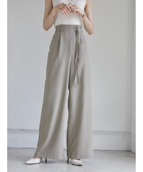 amel(エイメル)の「ダブルベルトワイドパンツ(その他パンツ)」 WEAR