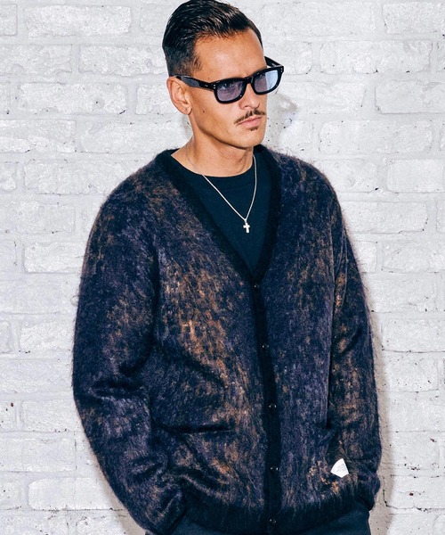 CRIMIE（クライミー）の「MOHAIR NOISE LEOPARD KNIT CARDIGAN（ニット