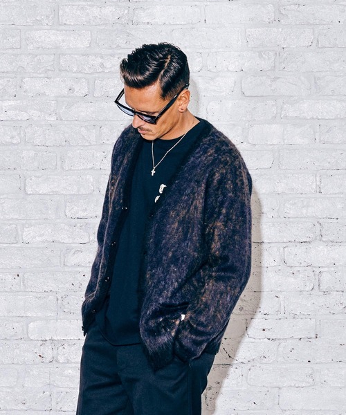 CRIMIE（クライミー）の「MOHAIR NOISE LEOPARD KNIT CARDIGAN（ニット