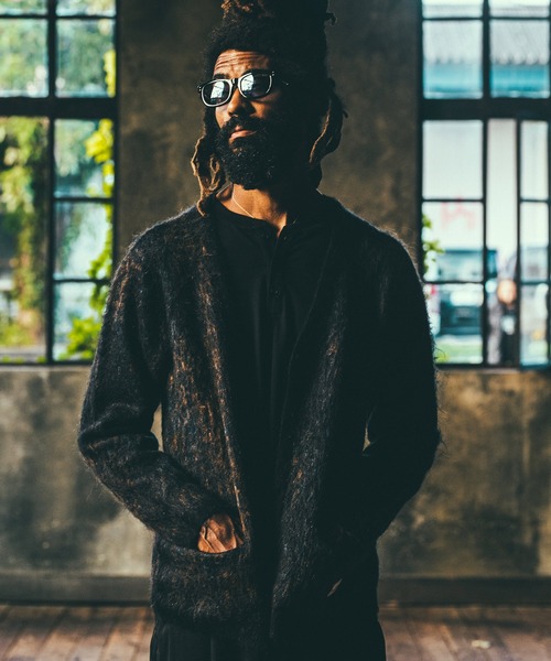 CRIMIE（クライミー）の「MOHAIR NOISE LEOPARD KNIT CARDIGAN（ニット