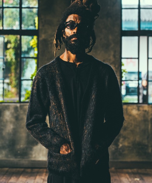 CRIMIE（クライミー）の「MOHAIR NOISE LEOPARD KNIT CARDIGAN（ニット