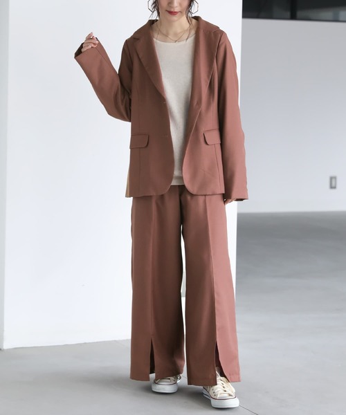 osharewalker（オシャレウォーカー）の「【廃盤】『センタープレスストレートパンツ』（その他パンツ・レディース・ブラック/ベージュ/ピンク・1/2）」の10枚目の写真