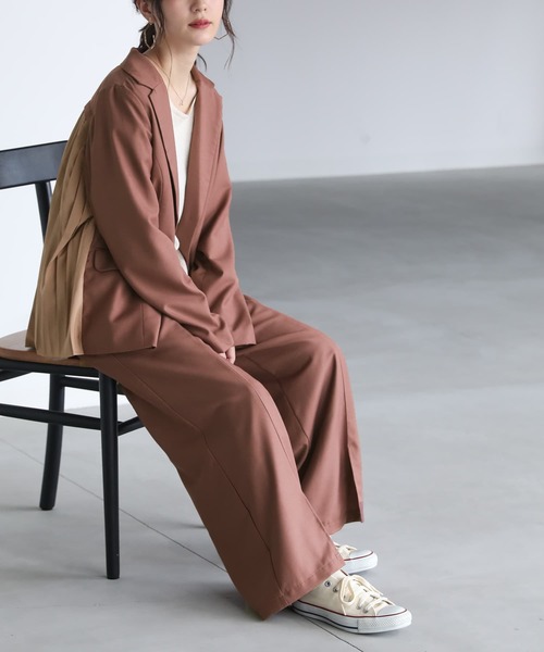 osharewalker（オシャレウォーカー）の「【廃盤】『センタープレスストレートパンツ』（その他パンツ・レディース・ブラック/ベージュ/ピンク・1/2）」の11枚目の写真