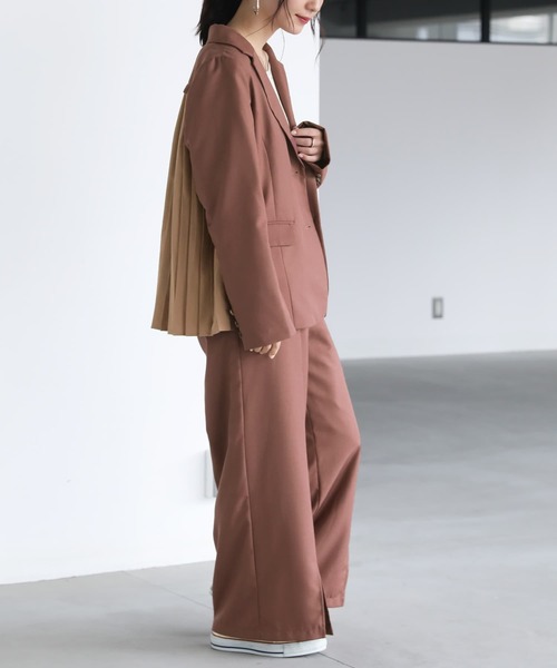 osharewalker（オシャレウォーカー）の「【廃盤】『センタープレスストレートパンツ』（その他パンツ・レディース・ブラック/ベージュ/ピンク・1/2）」の8枚目の写真