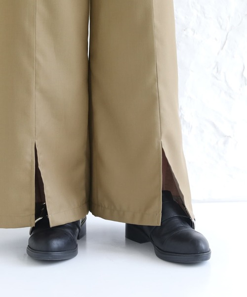 osharewalker（オシャレウォーカー）の「【廃盤】『センタープレスストレートパンツ』（その他パンツ・レディース・ブラック/ベージュ/ピンク・1/2）」の14枚目の写真