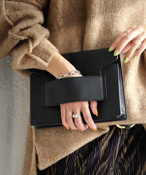 antiqua（アンティカ）の「2wayミニクラッチバッグ（クラッチバッグ・レディース・ブラック・FREE）」の4枚目の写真