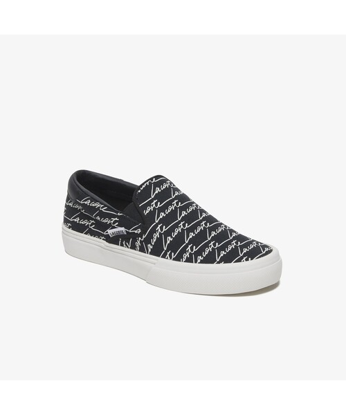LACOSTE(ラコステ)の「ウィンメンズ WIDE LAST SLIP 0121 1(スニーカー・レディース・ブラック/ピンク・23.0cm/24.0cm/22.5cm/23.5cm/24.5cm)」の2枚目の写真