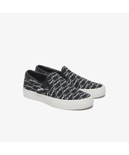 LACOSTE(ラコステ)の「ウィンメンズ WIDE LAST SLIP 0121 1(スニーカー・レディース・ブラック/ピンク・23.0cm/24.0cm/22.5cm/23.5cm/24.5cm)」の8枚目の写真