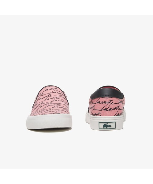 LACOSTE(ラコステ)の「ウィンメンズ WIDE LAST SLIP 0121 1(スニーカー・レディース・ブラック/ピンク・23.0cm/24.0cm/22.5cm/23.5cm/24.5cm)」の5枚目の写真