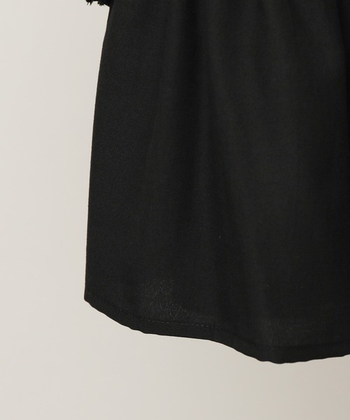 ROPE' PICNIC(ロペピクニック)の「【KIDS】【リンクコーデ】ティアードミニワンピース(ワンピース・キッズ・ブラック/オフホワイト・110/120/130/140)」の8枚目の写真