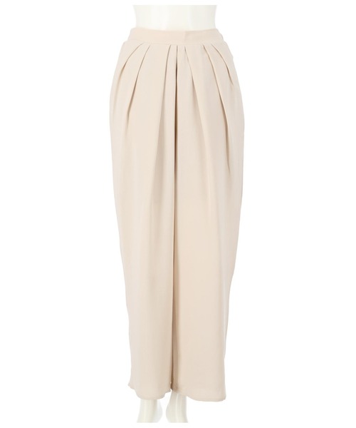 Alluge（アルージュ）の「求心タックパンツ（その他パンツ・レディース・オフホワイト/ブラウン/スミクロ・FREE）」の2枚目の写真