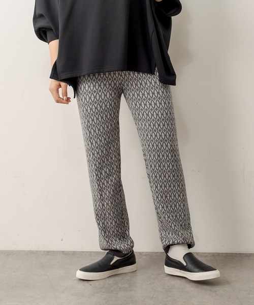 PUAL CE CIN（ピュアルセシン）の「ジャガードパンツ（その他パンツ・レディース・ネイビー/ブラウン/スミクロ・FREE）」の21枚目の写真