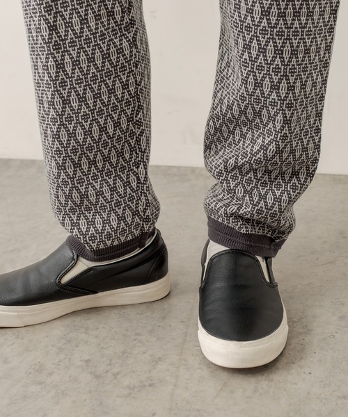 PUAL CE CIN（ピュアルセシン）の「ジャガードパンツ（その他パンツ・レディース・ネイビー/ブラウン/スミクロ・FREE）」の4枚目の写真