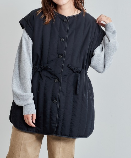 cepo(セポ)の「タテキルティングジャケット 2WAY(その他アウター・レディース・ブラック/オフホワイト/ベージュ/オリーブ・M)」の3枚目の写真